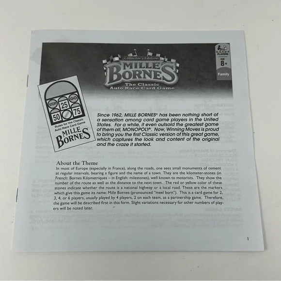 2010 Mille Bornes Card Game Collectors Edition with Car Shaped Tray Complete - Picture 3 of 11